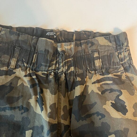 American Bazi Shorts Women Plus Sz 1X Camouflage Gorpcore Utility Elastic Waist - Picture 6 of 7